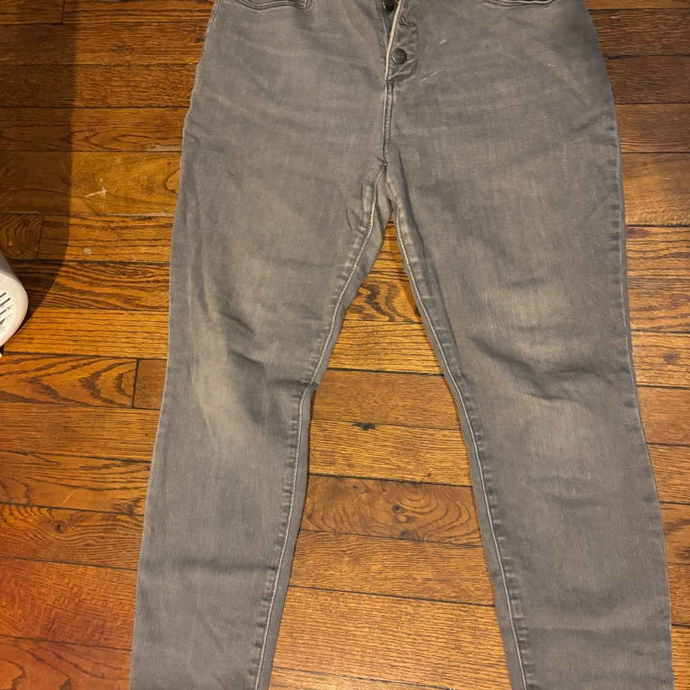 Lee women's jeans are a slim fit, skinny leg style in a mid-rise cut